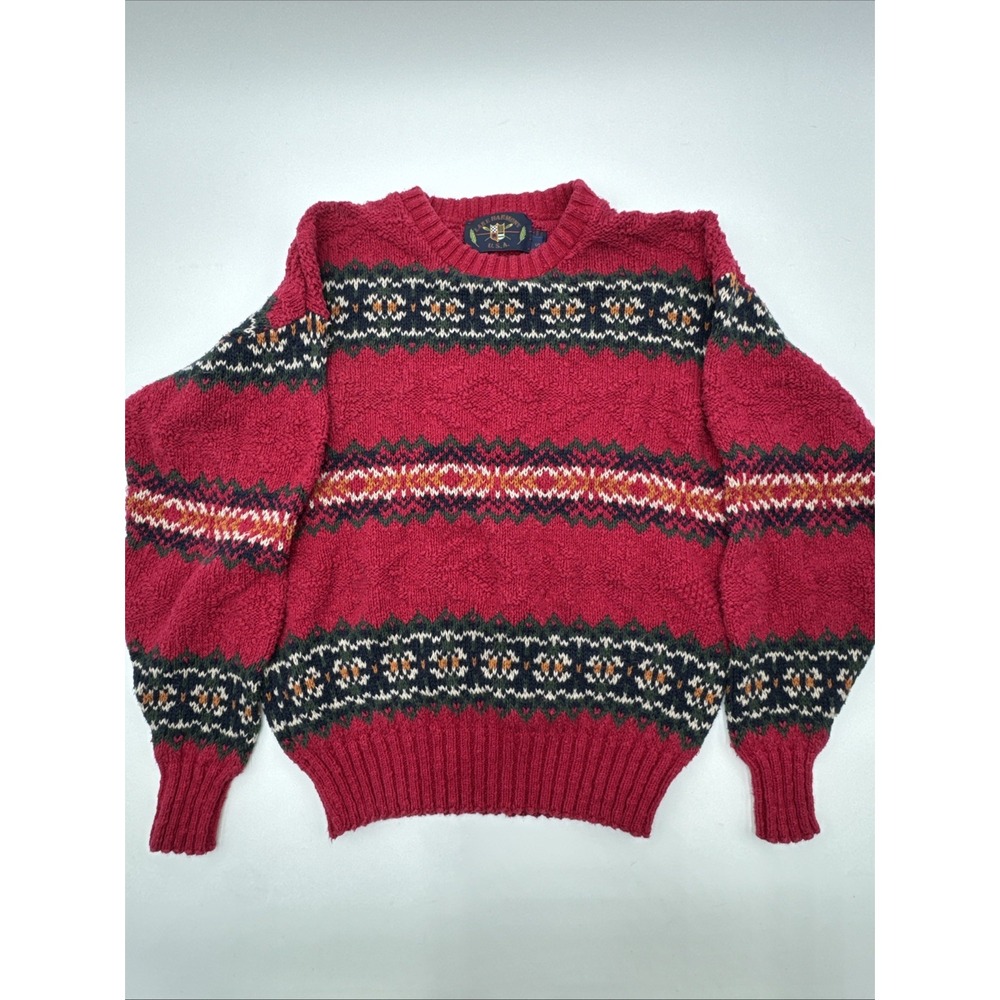 Vintage Y2K 90's Lake Harmony Intricate Aztec Size Small Stripes Grandpa Core